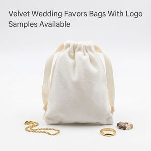 Custom Logo Printed Velvet Jewelry <b>Bag</b>, Eco-friendly Soft Velvet Gift Packaging Drawstring Pouch Earring Storage <b>Dust</b> <b>Bags</b> - Product Image 3
