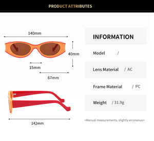 Gafas <span class=keywords><strong>de</strong></span> sol ovaladas pequeñas personalizadas <span class=keywords><strong>2022</strong></span> para mujer, gafas <span class=keywords><strong>de</strong></span> montura pequeña personalizadas con extraño efecto deslumbrante, hechas <span class=keywords><strong>de</strong></span> Material <span class=keywords><strong>de</strong></span> PC - Product Image 4