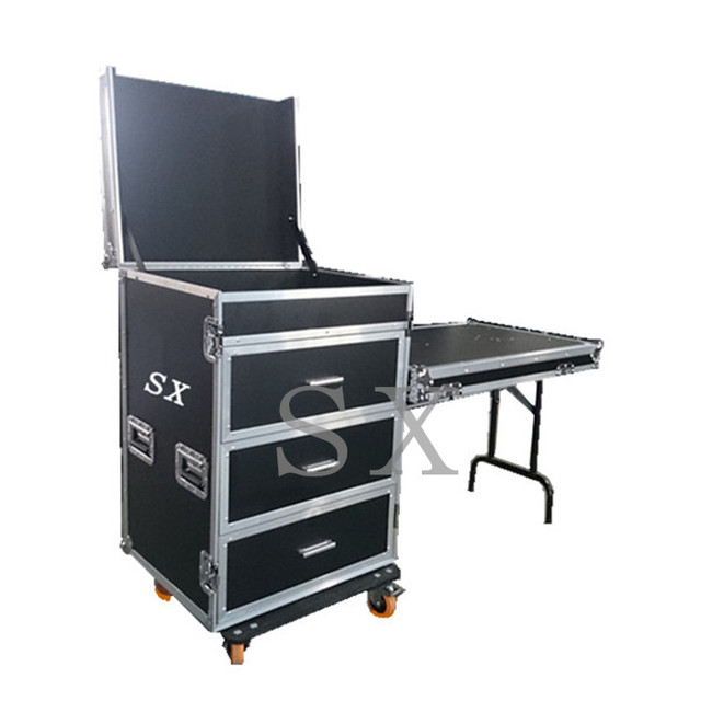 Aluminum Dj Flight case with Work Table