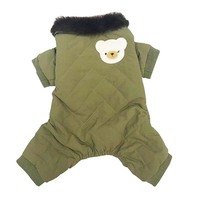 Nouvelles tenues rembourrées en coton pour petits chiens coréens, vente en gros, vêtements d'hiver épaissis à quatre pattes pour animaux de compagnie, résistants au froid, pour l'export.