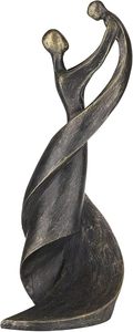 Decorazione rame bambino e mamma che ballano sculture in bronzo figura statua a grandezza naturale - Product Image 3