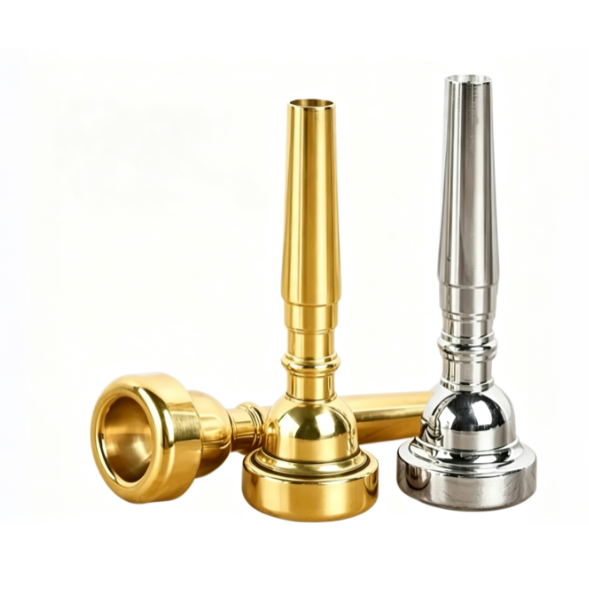 Trumpet Mouthpiece 3C5C7C, SilverPlated Pure Copper, LaborSaving Universal for Beginners & Performance