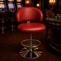 Chaises de poker pivotantes SUCCESSOR avec roulettes, tabourets de bar, chaises de casino, tabourets hauts de club, chaises pour tables de jeu de poker