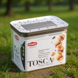 Barattolo plastica (1,2Lt) TOSCA <b>Tortora</b> 55600 - Product Image 3