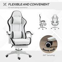 Chaise de jeu économique pour fournisseur, chaise PC OEM avec repose-pieds et base en nylon pour adolescents et utilisateurs de jeux en chambre