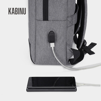 Sac à dos léger pour ordinateur portable, durable, en Oxford, avec logo personnalisé, pour ordinateur portable et USB, idéal pour le travail