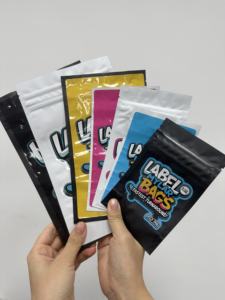 Sachets Mylar Personnalisables de Haute Qualité Couleurs Variées 3.5g 7g 14g Sachet Doypack Refermable pour Aliments Chewing-gum Unique Nourriture pour Animaux Sushi - Product Image 4
