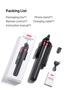 Ulanzi MA09 1,8 m Selfie Stick trípode <span class=keywords><strong>para</strong></span> <span class=keywords><strong>iPhone</strong></span> 16 15 <span class=keywords><strong>14</strong></span> 13 <span class=keywords><strong>Pro</strong></span> <span class=keywords><strong>Max</strong></span> Android teléfono con Control remoto soporte de cabeza de bola panorámica - Product Image 6