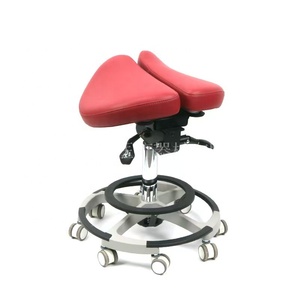 Asiento de Silla Dental Tipo Sillín, Accesorios para Taburete, Taburete Giratorio Elevable de Metal - Product Image 5