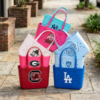 Individuell Bedruckte Einfarbige Sorority Strandtasche - EVA Wasserdichte Modische Große Geschenktasche für Greek Life & Bid Day