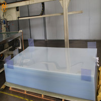 Feuille flexible en PVC cristal, panneaux décoratifs transparents en PVC pour portes, panneaux pour la décoration de meubles