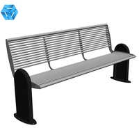 Banc en aluminium moulé de style européen, résistant à l'eau, en alliage, résistant à la rouille, résistant à la peinture, 150 cm, double siège, pour parc et salle de sport