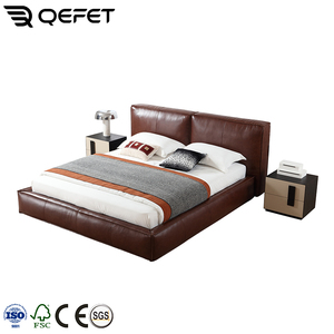 <span class=keywords><strong>Letto</strong></span> <span class=keywords><strong>Matrimoniale</strong></span> Imbottito in Vera Pelle di Lusso Moderno Queen King Size 1.8 2.0m con <span class=keywords><strong>Testiera</strong></span> - Product Image 3