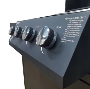 Venda quente Portátil Churrasco Ao Ar Livre Estilo Moderno Gás De Aço Inoxidável LP Dobrável Pernas Tampa Termômetro Smokeless Camping Cozinhas - Product Image 3