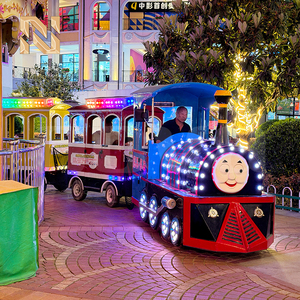 Tren Eléctrico sin Rieles Nova Rides de 24 Asientos para Parques de Atracciones, Tren Eléctrico sin Rieles para Niños - Product Image 1