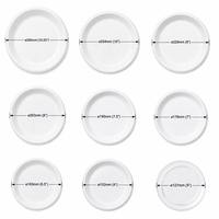 Assiette en plastique jetable blanche en PP, 254 mm, 10 pouces, XXL, robuste, pour la restauration, les repas en famille, grande assiette à dîner, passe au micro-ondes, qualité alimentaire