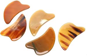 Planche de massage Gua Sha personnalisée en corne de bœuf naturelle pour soulager les nœuds musculaires, outil de raclage corporel et facial, pierre de drainage lymphatique - Product Image 5