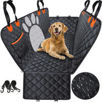 Housse de siège de voiture pour chien imperméable avec fenêtre en maille, rabats latéraux, protection antidérapante pour siège arrière, housse de voyage personnalisée pour animaux de compagnie OEM