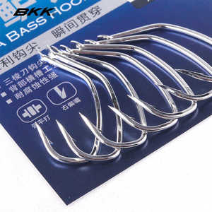 BKK Bass <b>Hook</b> No. 1 Stainless Steel Single <b>Hook</b> For Sea Fishing <b>Boat</b> Fishing Rust Proof - Product Image 1