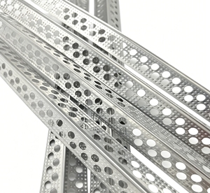 Profilés <span class=keywords><strong>de</strong></span> nez <span class=keywords><strong>de</strong></span> marche en métal perforé robuste, <span class=keywords><strong>bandes</strong></span> <span class=keywords><strong>de</strong></span> renforcement d'angle anti-collision pour plâtre <span class=keywords><strong>de</strong></span> ciment - Product Image 3