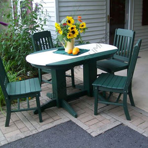 Eco-Flex Bangladesh Dining Elegance Tables à manger ovales en plastique personnalisées Fusion parfaite du style, de la durabilité et de l'abordabilité - Product Image 6