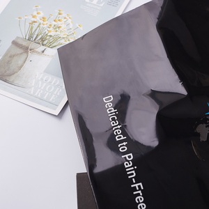 Poignée custpm shopping sac en plastique noir marché spot - Product Image 4