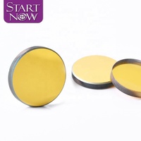 Startnow miroirs réfléchissants laser CO₂ en verre K9 de 20 mm avec lentille réflectrice plaquée or pour machines de gravure las