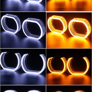 Hot Selling I8 I5 2.5 Inch or 3 Inch RGB LED Angel Eyes Headlight Decoration 12V Voltage Projector Lens Halo Rings Fashion - Product Image 2