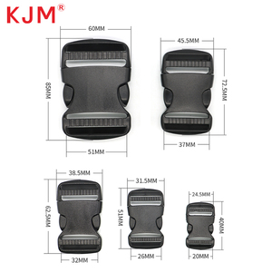 कस्टम लोगो ड्यूटी दोहरी समायोज्य बद्धी नायलॉन बेल्ट काले ताला बैग का पट्टा बैग प्लास्टिक buckles के साथ त्वरित पक्ष रिलीज बकसुआ - Product Image 1