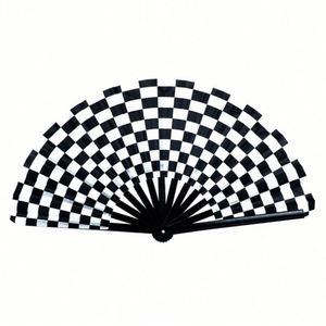 Abanico Plegable Grande de Carnaval para Hombre/Mujer con Patrón Japonés de Kung Fu Taiji, Pintura Floral Estilo Chino, Hecho a Mano, con Caja de Regalo - Product Image 5