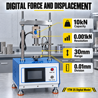 Testeur de compression numérique sans contrainte 10kN avec cellule de charge pour l'essai de résistance des sols et de l'argile cohésive en laboratoire