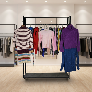 Fábrica China: Venta al por mayor de suéteres de cuello alto de moda para mujer Gracer A57-3, usados mixtos, tallas S-XXXL, limpios y cómodos para primavera. - Product Image 1