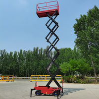 Échafaudage mobile électrique hydraulique à fourche de cisaillement de 4 à 18 m, plateforme de travail en hauteur, équipement de levage pour le nettoyage des vitres
