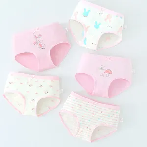 2023 Hete Verkoop Meisjes Ondergoed Panty Kids Schattige Cartoon Print Boxer Slips Baby Girl Katoenen Slipje Ondergoed