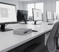 VDI Thin Client N2940 4 Núcleos, Doble LAN, 2*HD, Pantalla 4K, Win/Linux para Educación/Terminales HIS/Control Industrial