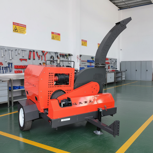 55HP CE Certified Diesel Wood Chipper | Mobile Trailer Type <b>Pump</b> 1 Year Warranty for Tree Logs Branches Wood <b>Waste</b> Recycling - Product Image 6