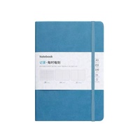 Cuaderno con correa de PU de tapa dura A5 con impresión de logotipo personalizado, pegatina de vinilo decorativa hecha a mano bonita, diario para regalos promocionales