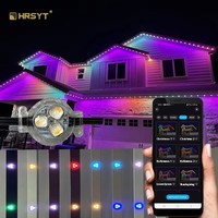 Boîtier de contrôle HRSYT de classe 2 pour lumières de Noël permanentes RGBW à pixels, lumières LED à source ponctuelle pour l'extérieur