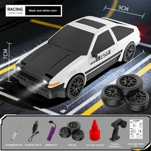 ROXGOCT Nouvelle Conception Voiture RC Électrique 1:20 Jouet de Course <span class=keywords><strong>Drift</strong></span> Haute Vitesse Quatre Roues Motrices AE86 Cadeau d'Intérieur pour Enfants Télécommande 40m - Product Image 5