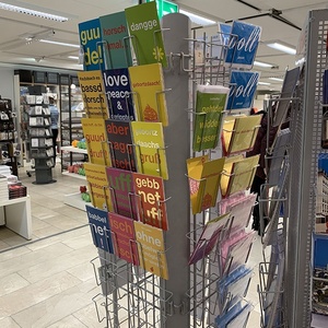 Sàn 4 cách dây túi bài CD Hiển thị lịch truyện tranh cuốn sách A4 Brochure chủ hiển thị kim loại thiệp chúc mừng hiển thị đứng giá - Product Image 3