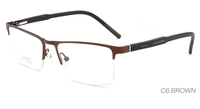 Vente en gros, lunettes en acier inoxydable, monture en métal, lunettes optiques, montures en métal