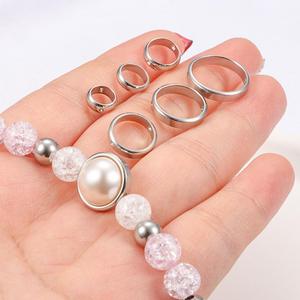 Anello Connettore a Doppio Foro in Acciaio Inossidabile <span class=keywords><strong>per</strong></span> Creazione di Bracciali e Collane - Product Image 2