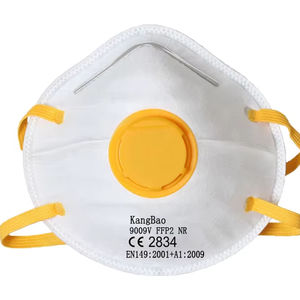 Masker pelindung kerja FFP2, ikat kepala dengan aliran dingin filter pernapasan <span class=keywords><strong>Anti</strong></span> debu masker pelindung untuk pekerjaan konstruksi - Product Image 1