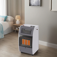 Kingfer 4.2kW Chauffage soufflant à gaz infrarouge approuvé CE 2-en-1 Chauffe-chambre d'hiver Salon Chambre à coucher Utilisation extérieure Autoportant