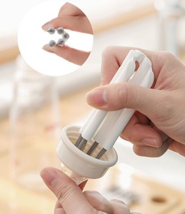 <strong>Bottle</strong> <strong>Cleaner</strong> <strong>Brush</strong> Mini Plastic Curled Cleaning <strong>Brush</strong> for Cup Cap Sink Laptop Keyboard Multi-Purpose Handheld Cleaning <strong>Brush</strong> - Product Image 1