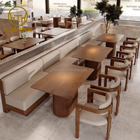 Ensemble de mobilier de restaurant en bois haut de gamme, restaurant, hôtel et café, mobilier commercial de luxe durable, blanc, design unique