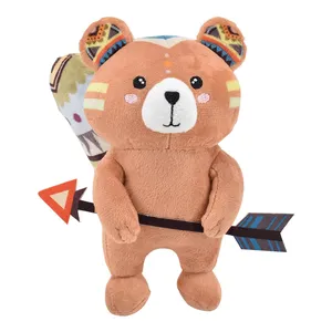 Custom Soft Cute Baby Gifts Plush Stuffed Bear Hold Arrow Plush Toys For Gift