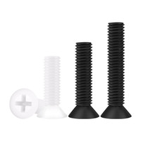 Vis en plastique à tête fraisée M2M2.5M4M6M8M10 Vis de fixation pour appareils électroniques