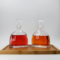 Bouteille en verre transparente mate de 375 ml du fabricant pour whisky, gin, rhum, tequila, vodka, avec gravure et bouchon, pour boissons alcoolisées