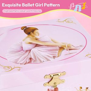 <span class=keywords><strong>Caja</strong></span> <span class=keywords><strong>de</strong></span> Joyería <span class=keywords><strong>Musical</strong></span> con Estampado Floral <span class=keywords><strong>de</strong></span> <span class=keywords><strong>Bailarina</strong></span> <span class=keywords><strong>de</strong></span> <span class=keywords><strong>Ballet</strong></span> Rosa, con Doble Cajón, Espejo Ovalado y Muñeca <span class=keywords><strong>Bailarina</strong></span> Giratoria, Regalo para Niñas - Product Image 6